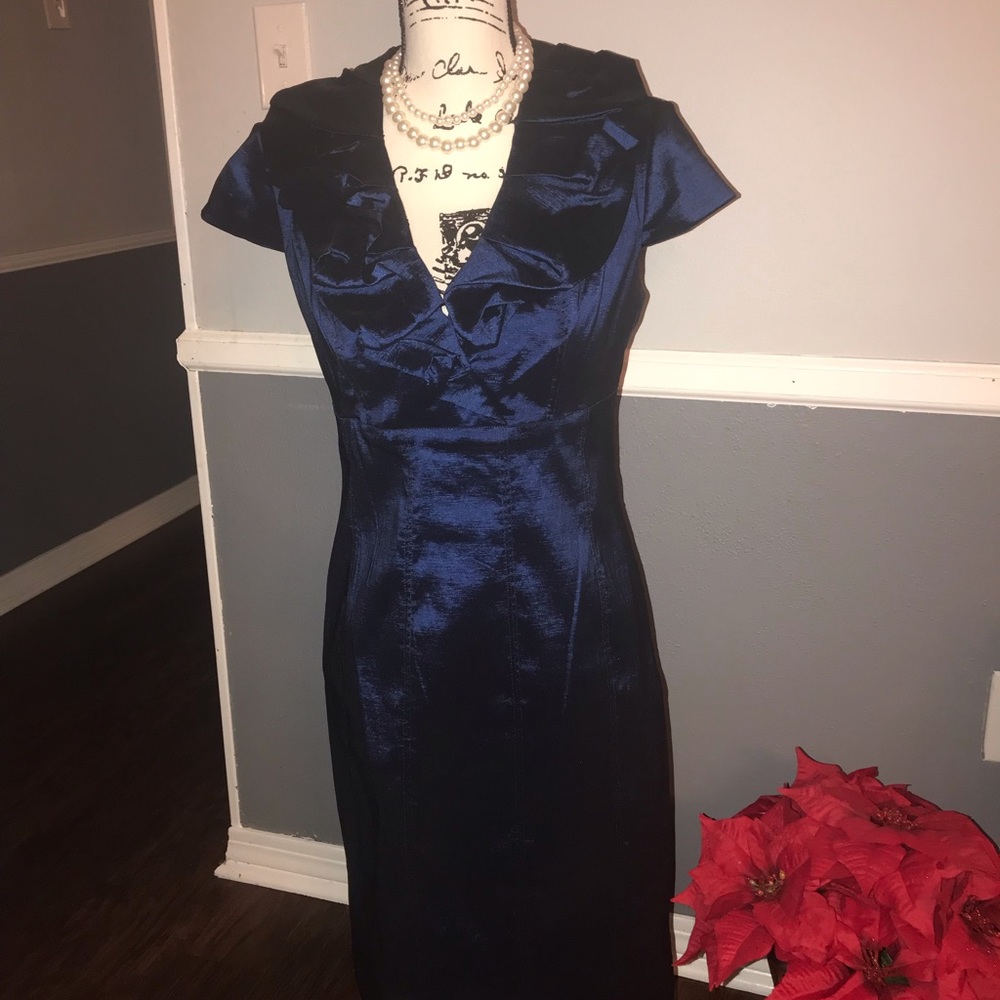 Elegant Navy Dress